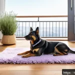 반려동물 소변 냄새 제거 스프레이 - A bright, cozy Italian living room with natural sunlight streaming through large windows, featuring ...