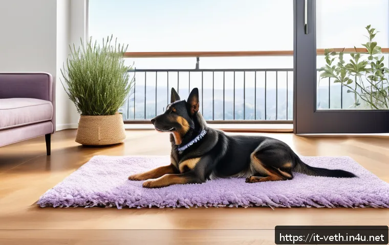 반려동물 소변 냄새 제거 스프레이 - A bright, cozy Italian living room with natural sunlight streaming through large windows, featuring ...